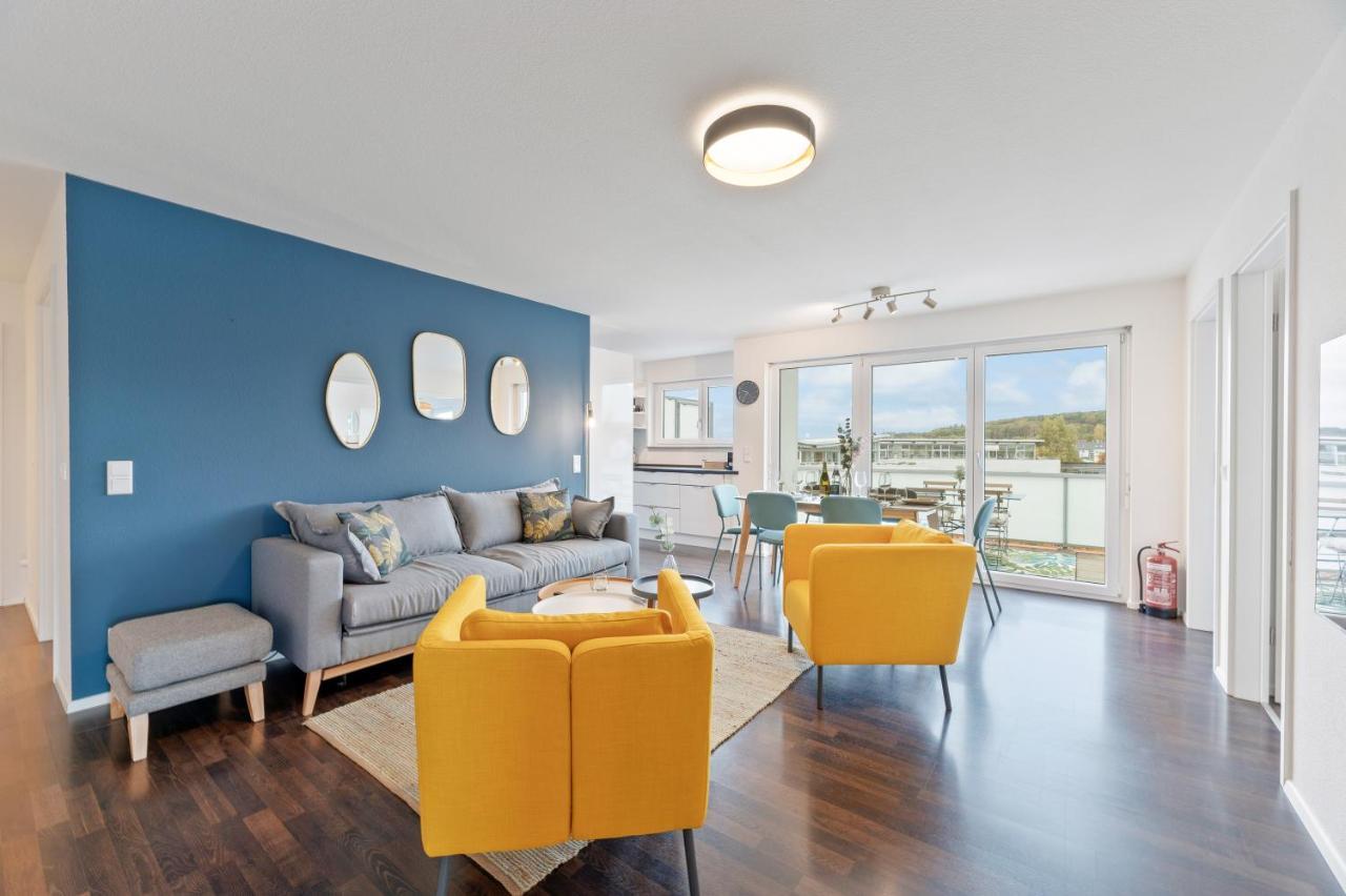 Design-Apartment - Kueche - Dachterrasse - Zentral Leinfelden-Echterdingen Eksteriør billede