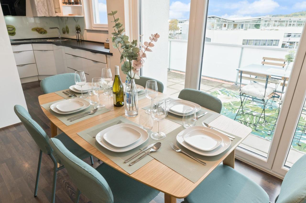 Design-Apartment - Kueche - Dachterrasse - Zentral Leinfelden-Echterdingen Eksteriør billede